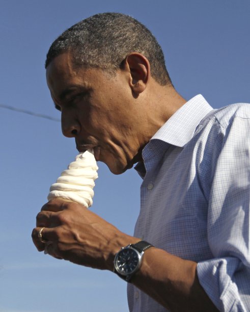 Obama Eating Things (5)