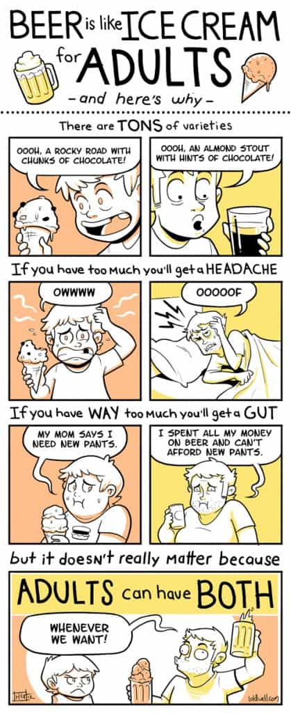 why beer is like ice cream