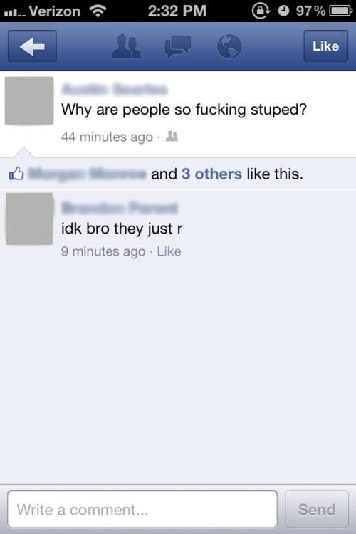 15 Funny Facebook Status Updates (3.28.12) Pleated Jeans