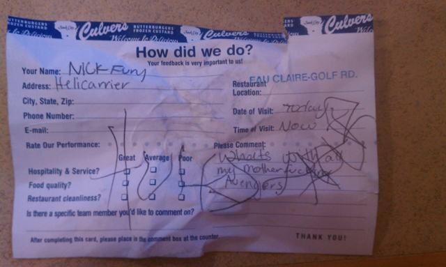 The Avengers Comment Cards (8)