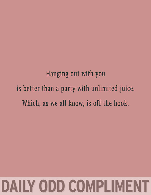 Daily Odd Compliment (9)