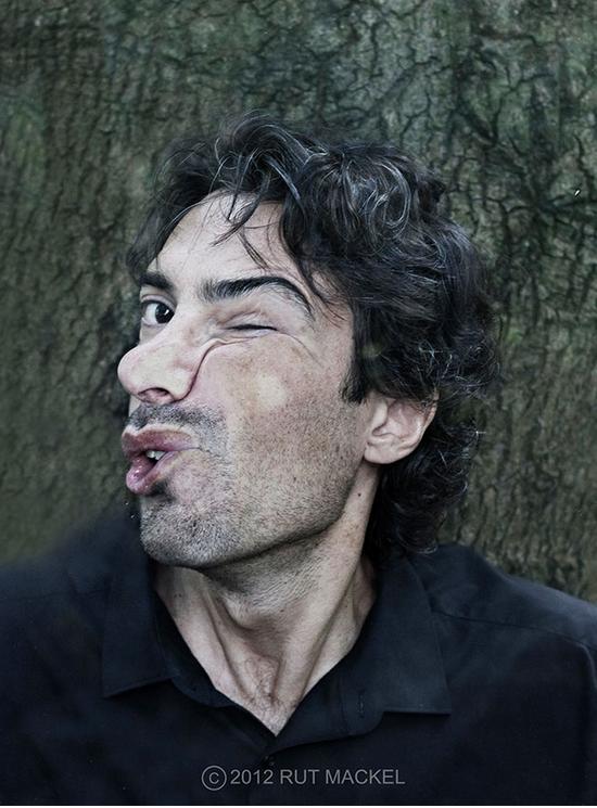 People's Faces Pressed Against Glass (10)