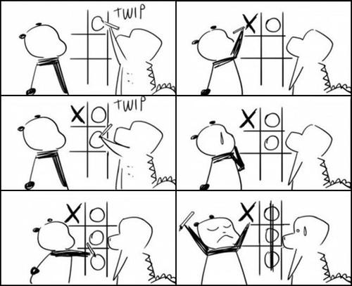 How to win at tic-tac-toe every time