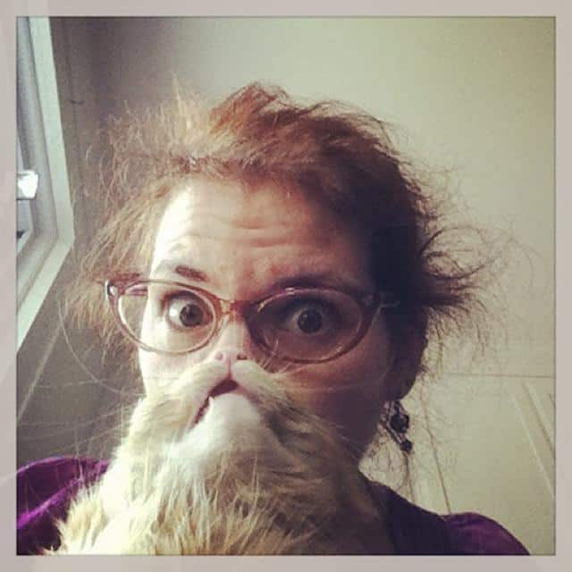 13 People With Cat Beards Pleated Jeans