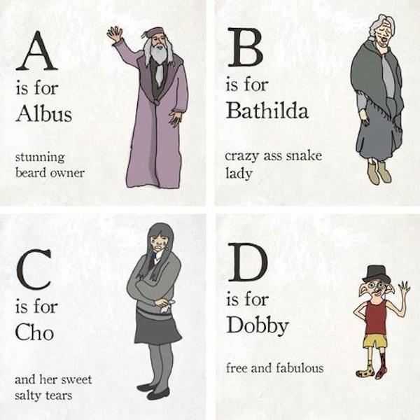 The Harry Potter Alphabet Pleated Jeans