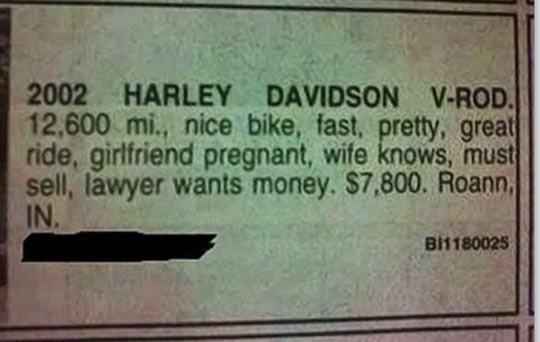 Image result for funny classified ads