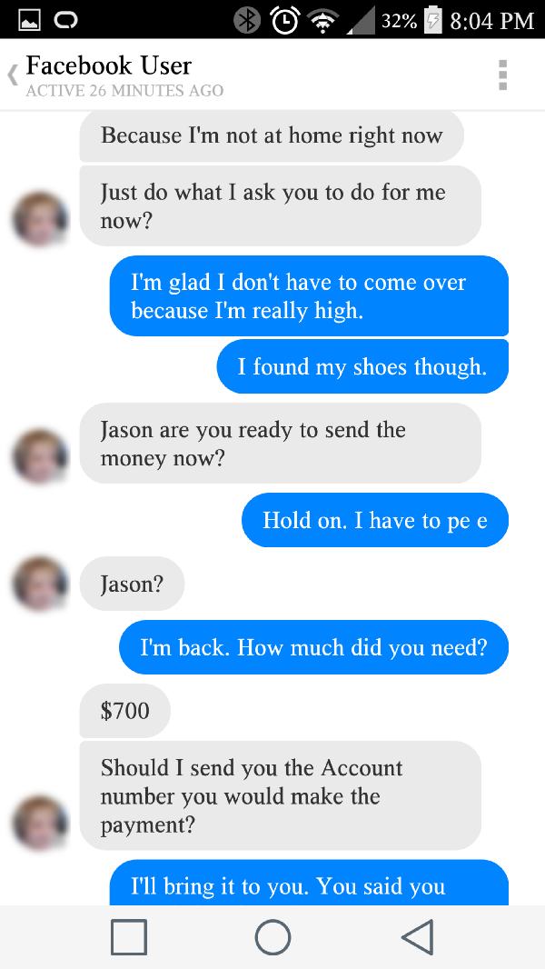 Scammer lines