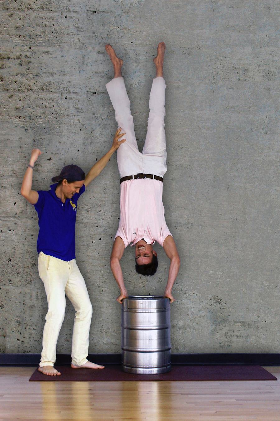 Bros Doing Yoga is Called 'Broga' Pleated Jeans Bros Doing Yoga is Called 'Broga' Pleated Jeans