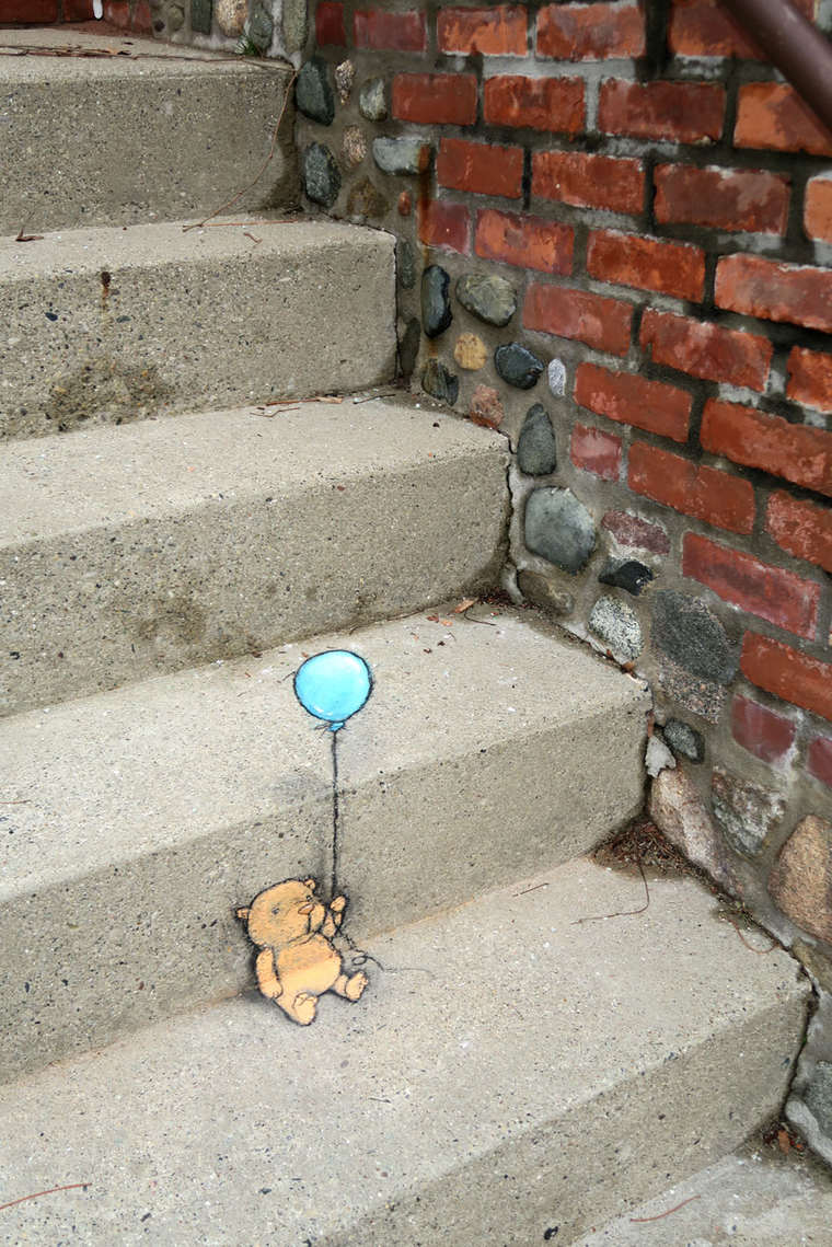 The Latest Chalk Street Art From David Zinn