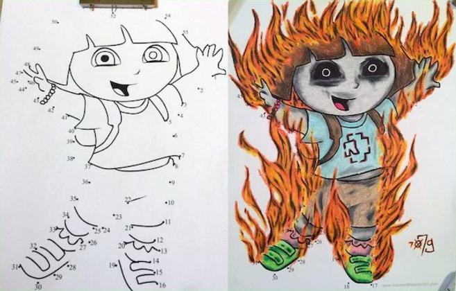 24 New Corrupted Coloring Book Pages | Pleated Jeans