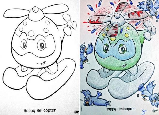 24 New Corrupted Coloring Book Pages | Pleated Jeans