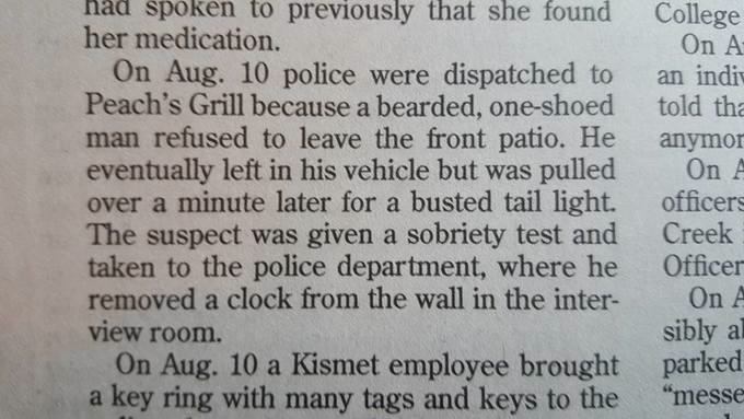 لحس+صدر 20 Bizarre and Hilarious Police Blotter Notifications – Pleated ...