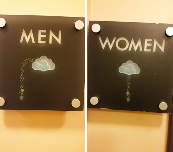 24 Creative and Hilarious Bathroom Signs