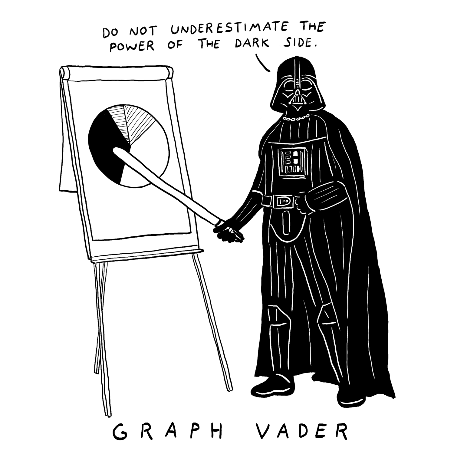 Illustrated Darth Vader Puns by Joe Stone Pleated Jeans