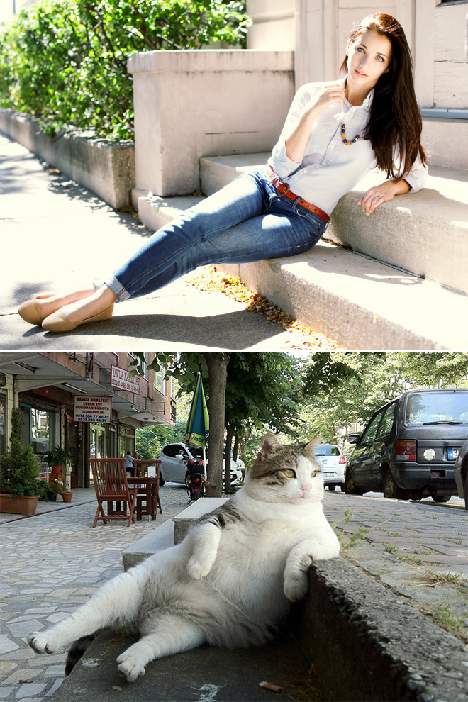 17 Modeling Poses Improved by Cats Pleated Jeans